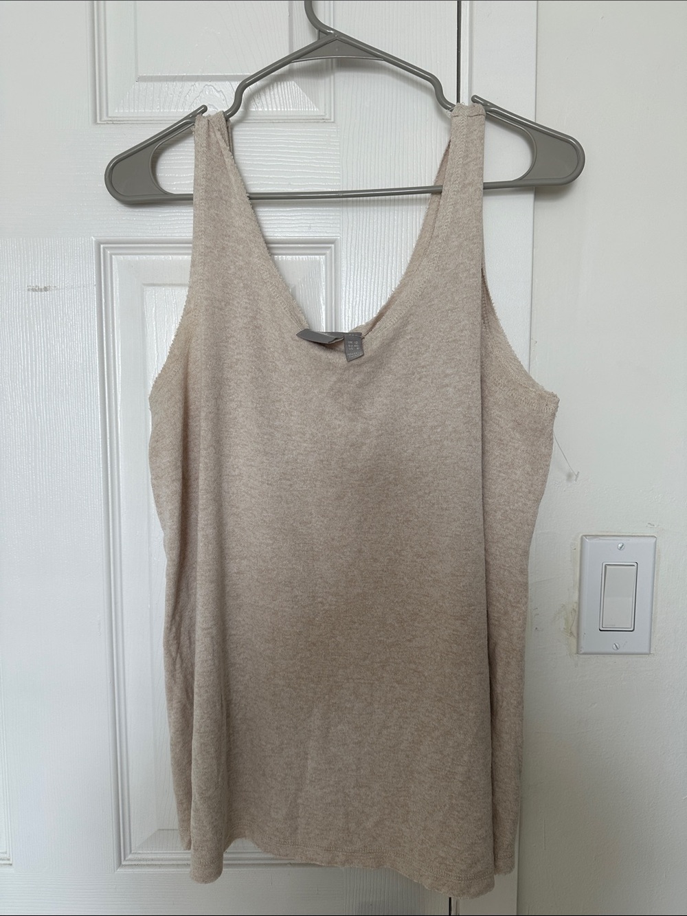 ASOS Sleeveless Knit Tank Top - Beige